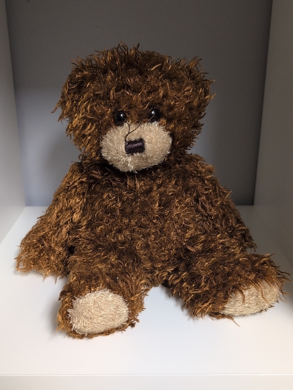 💜2/$20💜 Ty Shaggy Bear Large 12" Collectible Plush Brown Curly